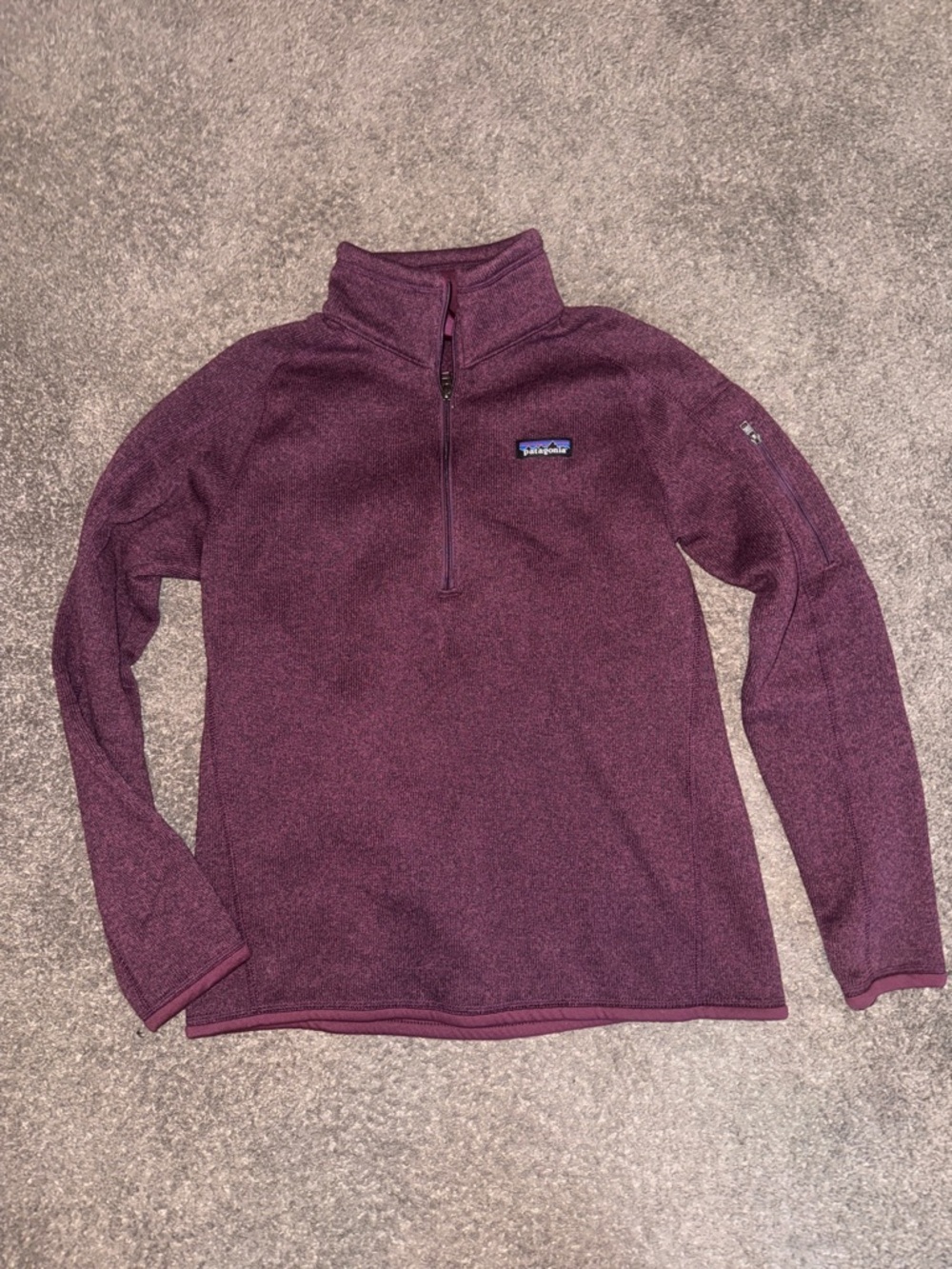 Patagonia Plum/Magenta Half-Zip Fleece Pullover